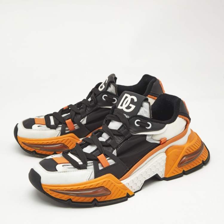 Pre Owned Dolce & Gabbana Multicolor Nylon and Leather Airmaster Sneakers Size 42