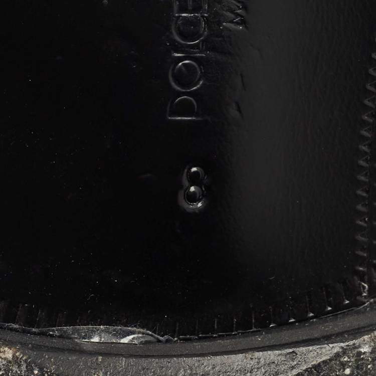 Pre Owned Dolce & Gabbana Black/Gold Sequin Derby Size 42