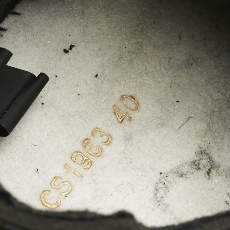 Pre Owned Dolce & Gabbana Green Leather and Nylon Space Lace Up Sneakers Size 40