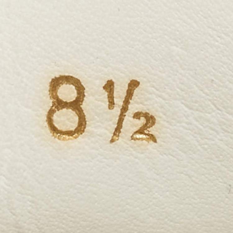 مملوكة مسبقًا Dolce & Gabbana White/Black Leather Portofino Low Top Sneakers Size 42.5