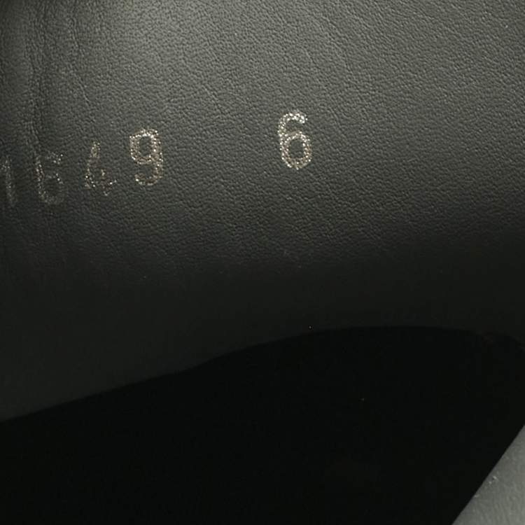 Pre Owned Dolce & Gabbana Green/Orange Leather Super King Platform Low Top Sneakers Size 40