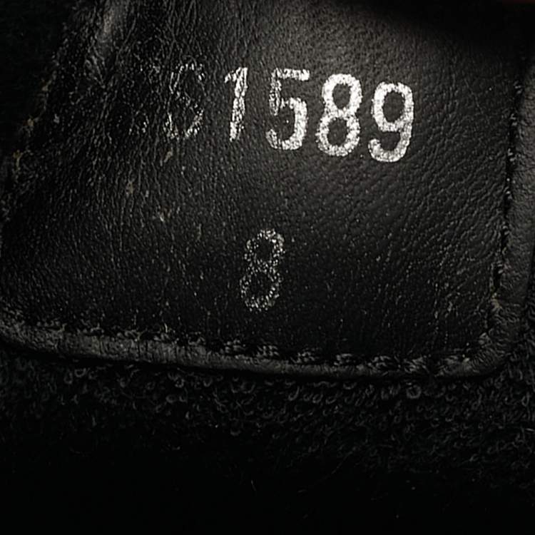 Pre Owned حذاء رياضي دولتشي أند غابانا منخفض من الأعلى جلد أسود مقاس 41