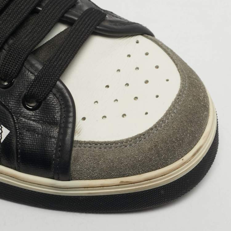 Pre Owned حذاء رياضي دولتشي أند غابانا منخفض من الأعلى جلد أسود مقاس 41