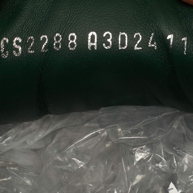 Pre Owned Dolce & Gabbana Cushion Size 44 Green Mesh and Suede Lace Up Sneakers