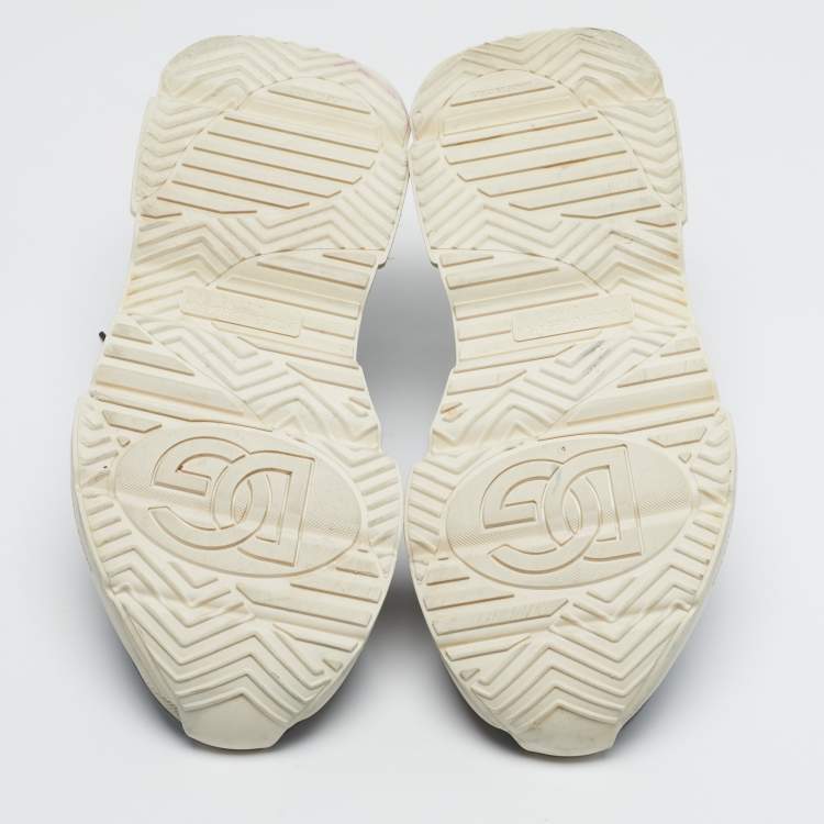 Pre Owned Dolce & Gabbana daymaster Size 43 Black Leather Lace Up Sneakers