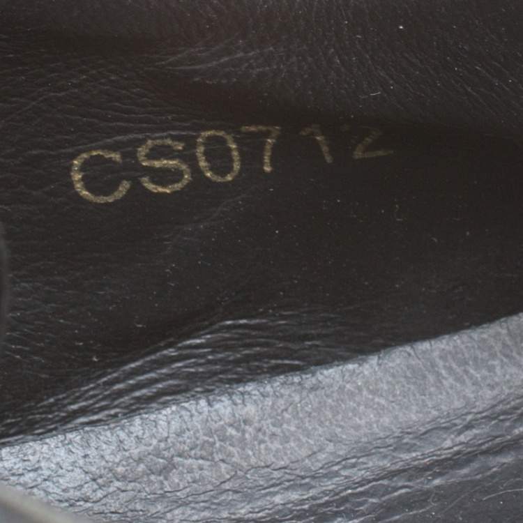 مملوكة مسبقًا Dolce & Gabbana Black Suede and Leather Low Top Sneakers Size 41.5