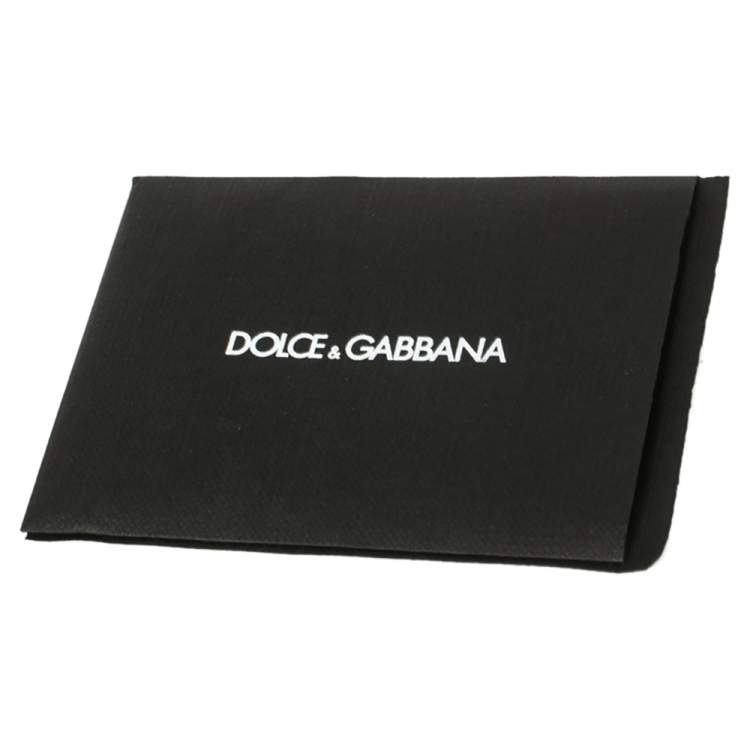 Pre Owned Dolce and Gabbana White/Black Leather Portofino Lace-Up Sneakers Size 42.5