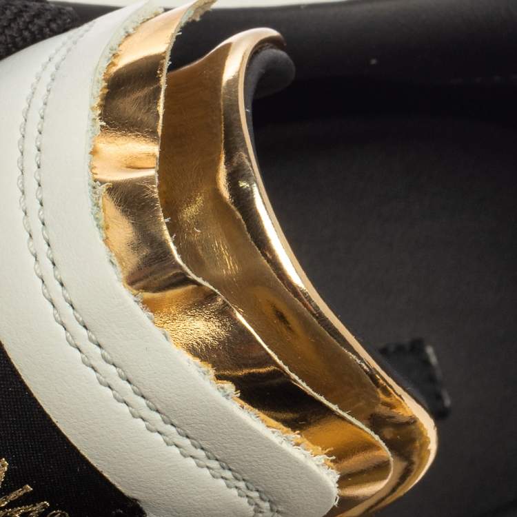 مملوكة مسبقًا Dolce & Gabbana Multicolor Suede And Leather Super King Low Top Sneakers Size 43