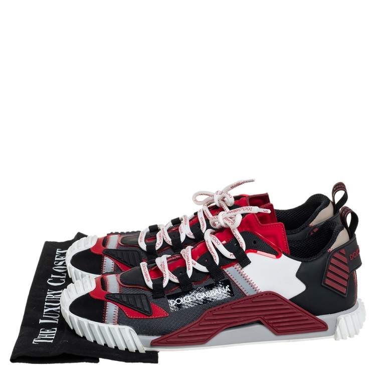 Pre Owned Dolce & Gabbana Multicolor Mesh And Leather NS1 Sneakers Size 44
