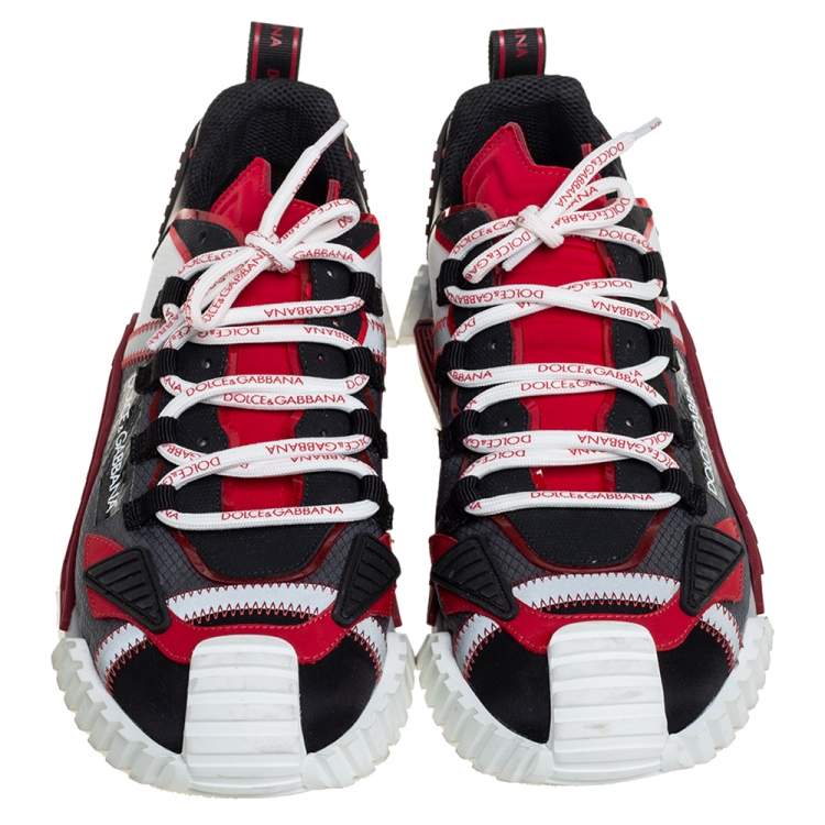 Pre Owned Dolce & Gabbana Multicolor Mesh And Leather NS1 Sneakers Size 44