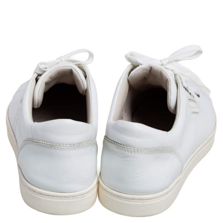 مملوكة مسبقًا Dolce & Gabbana White Leather London Low Top Sneakers Size 42
