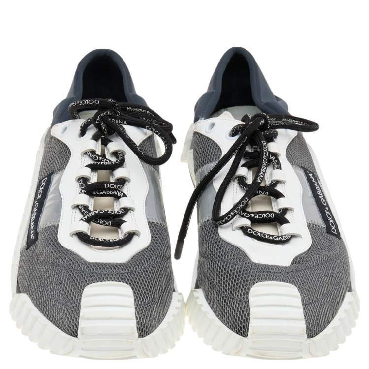 Pre Owned Dolce & Gabbana Multicolor Mesh and Leather Ns1 Sneakers Size 46