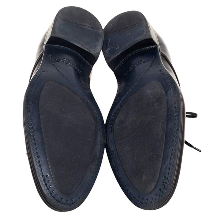 Pre Owned Dolce & Gabbana Dark Brown Leather Derby Size 44