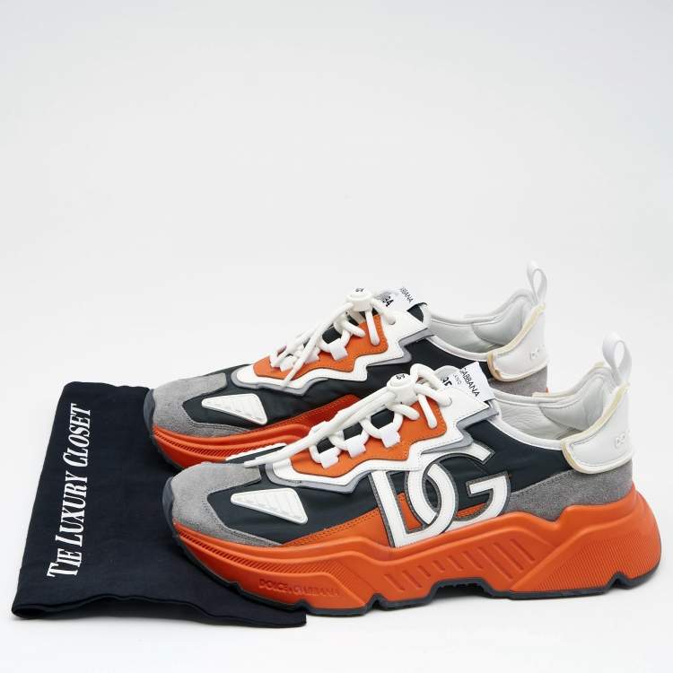 Pre Owned Dolce & Gabbana Multicolor Nylon And Leather Daymaster Sneakers Size 45