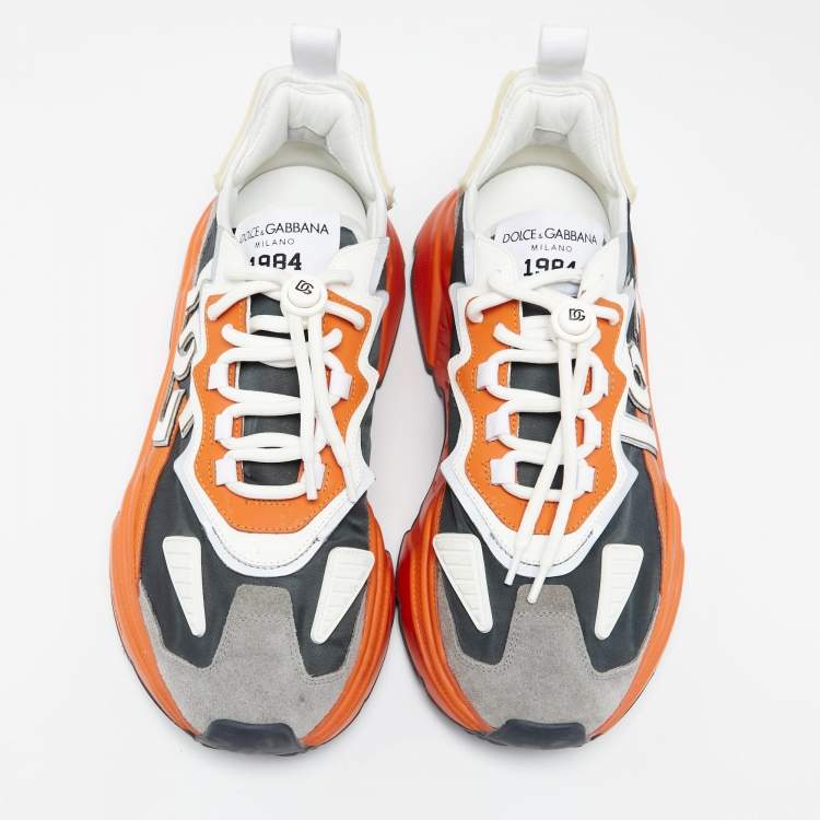Pre Owned Dolce & Gabbana Multicolor Nylon And Leather Daymaster Sneakers Size 45