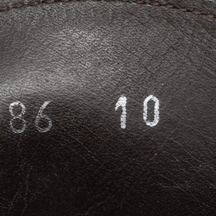 مملوكة مسبقًا Dolce & Gabbana Brown Suede Boat Loafers Size 44