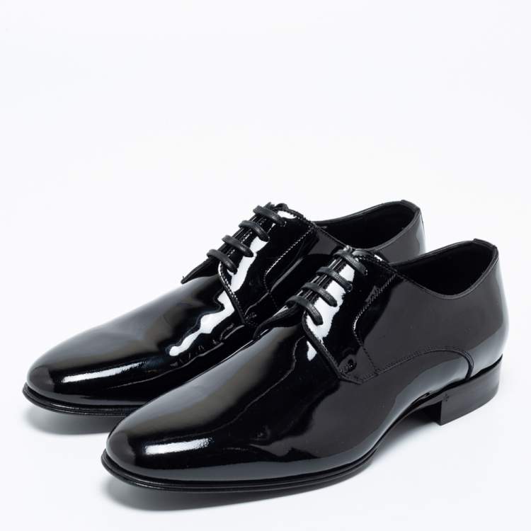 Dolce & Gabbana Black Glossy Patent Leather Derby Size  Dolce & Gabbana  | TLC