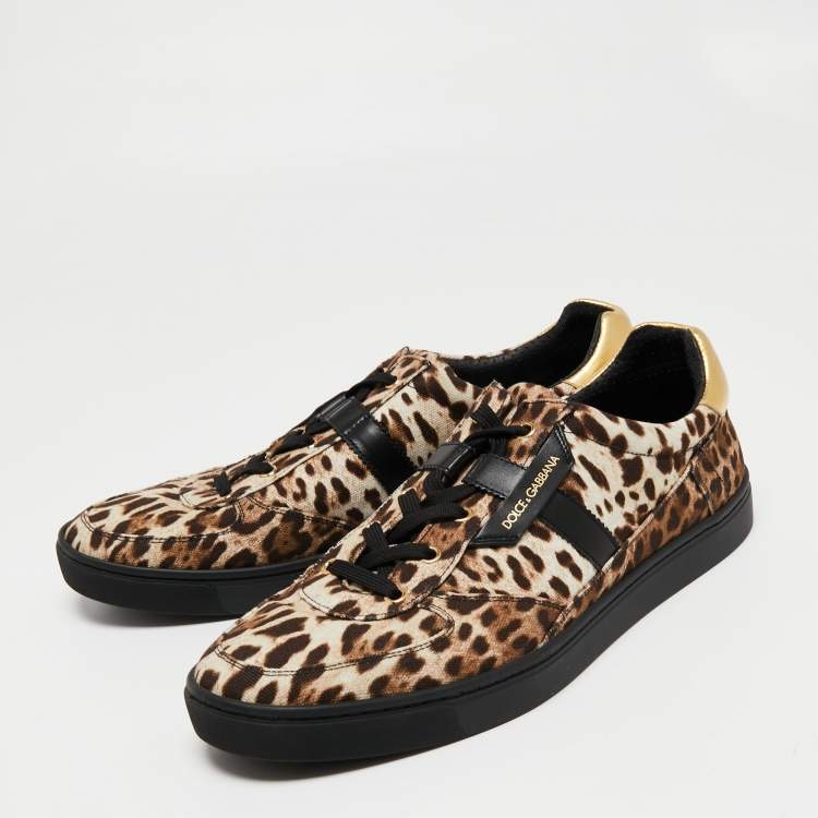 Dolce & gabbana on sale leopard print sneakers