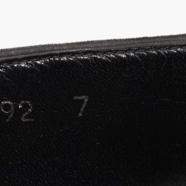 Pre Owned Dolce & Gabbana Black Velvet Embroidered Smoking Slippers Size 41
