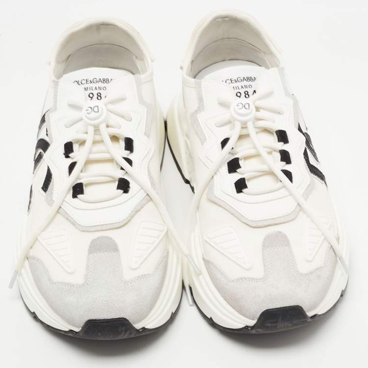 Pre Owned Dolce & Gabbana Multicolor Nylon and Leather Daysmaster Sneaker Size 42