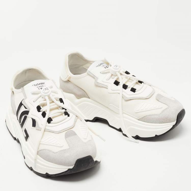 Pre Owned Dolce & Gabbana Multicolor Nylon and Leather Daysmaster Sneaker Size 42