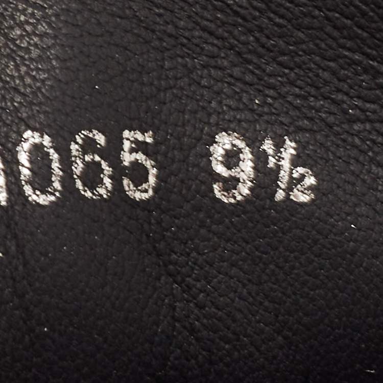 Pre Owned Dolce & Gabbana Black Leather NS1 Logo Low Top Sneakers Size 43.5