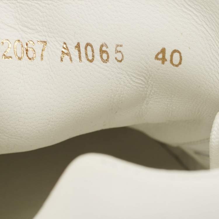 Pre Owned Dolce & Gabbana White Leather NS1 Sneakers Size 40