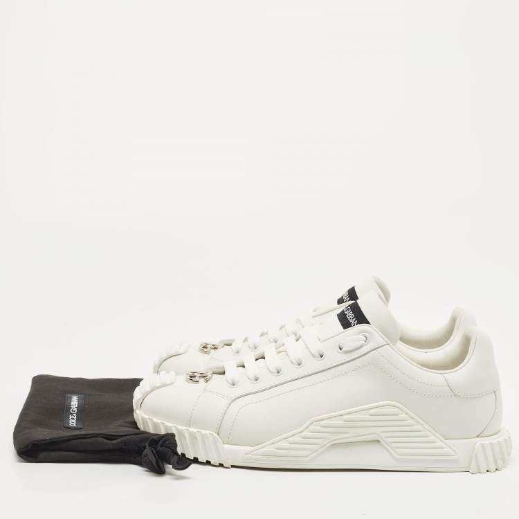 Pre Owned Dolce & Gabbana White Leather NS1 Sneakers Size 40
