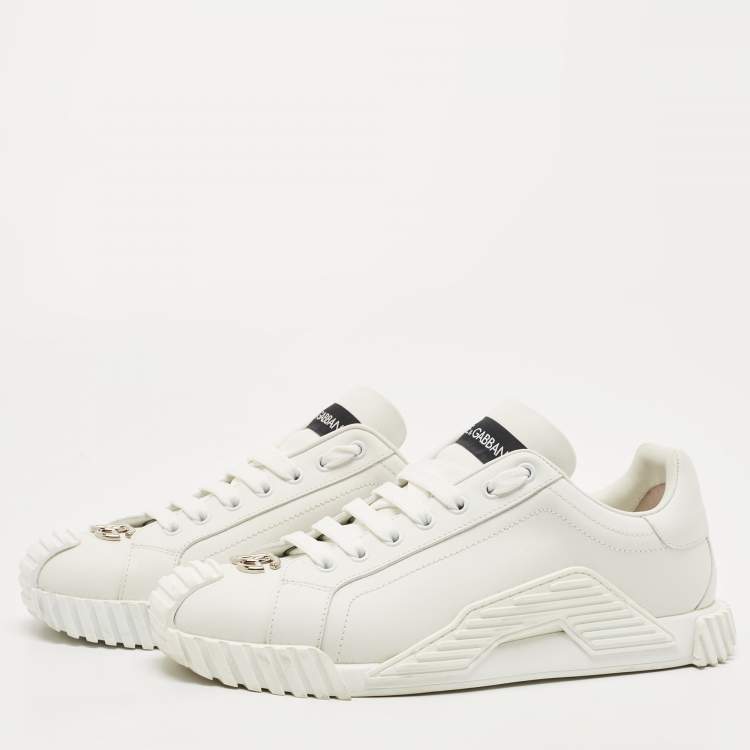 Pre Owned Dolce & Gabbana White Leather NS1 Sneakers Size 40