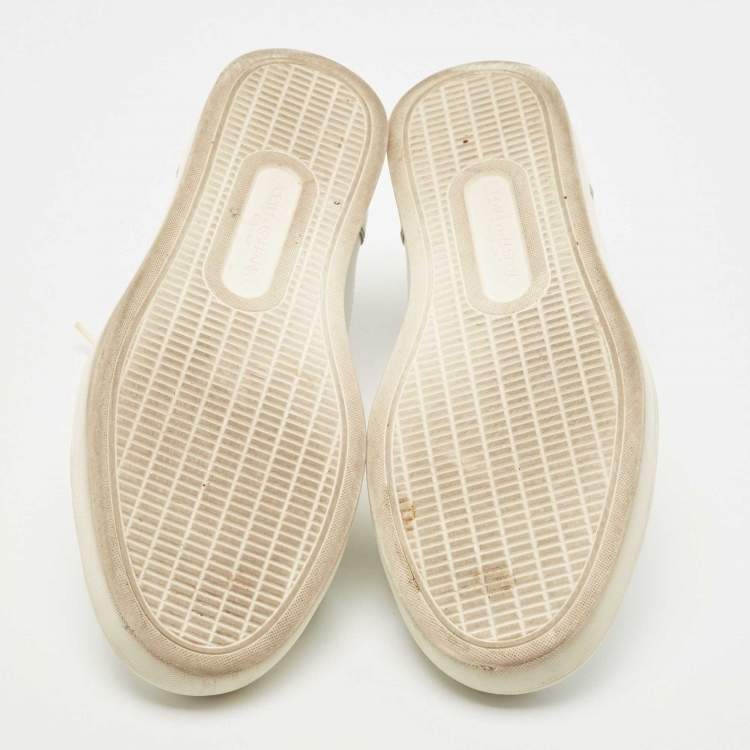 Pre Owned Dolce & Gabbana White Leather Low Top Sneakers Size 41