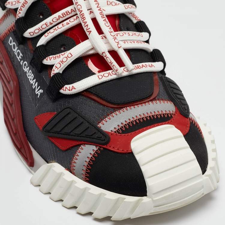 مملوكة مسبقًا Dolce & Gabbana Multicolor Fabric and Leather Ns1 Sneakers Size 42