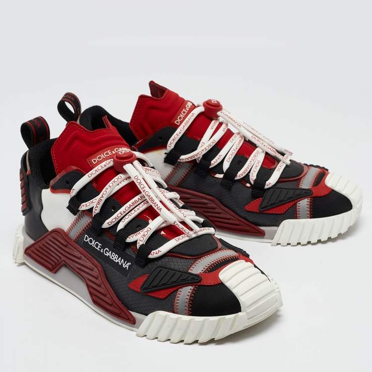 مملوكة مسبقًا Dolce & Gabbana Multicolor Fabric and Leather Ns1 Sneakers Size 42