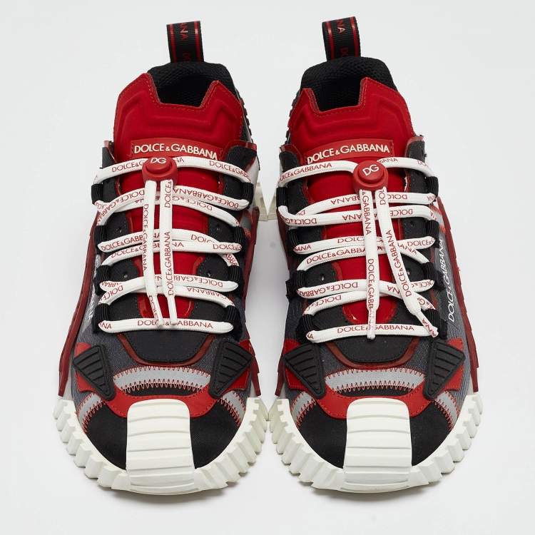مملوكة مسبقًا Dolce & Gabbana Multicolor Fabric and Leather Ns1 Sneakers Size 42
