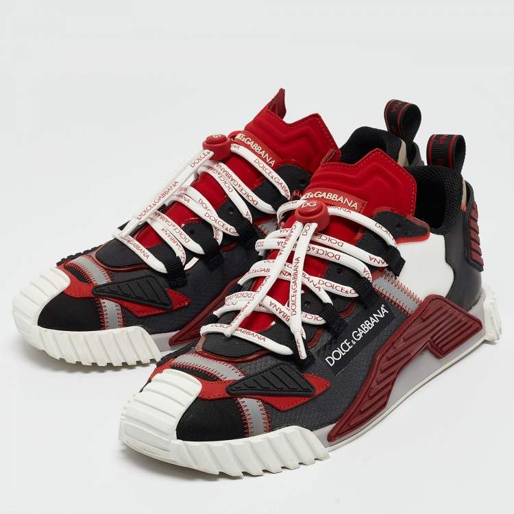 مملوكة مسبقًا Dolce & Gabbana Multicolor Fabric and Leather Ns1 Sneakers Size 42