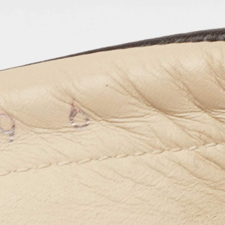 Pre Owned Dolce & Gabbana Brown Nubuck And Leather Espadrille Flats Size 40