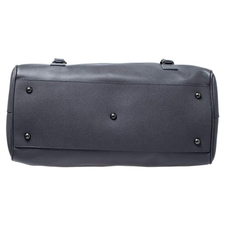 Pre Owned Dolce & Gabbana Grey Leather Sicily Travel Bag