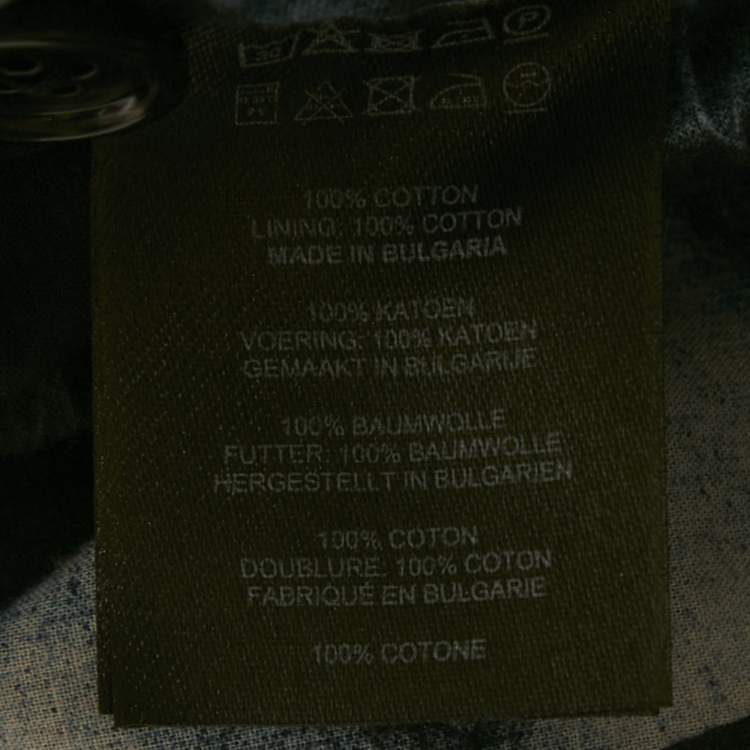 Pre Owned شورت دريس فان نوتن قطن بطبعة تجريدية زرقاء مقاس صغير (إكس صغير)