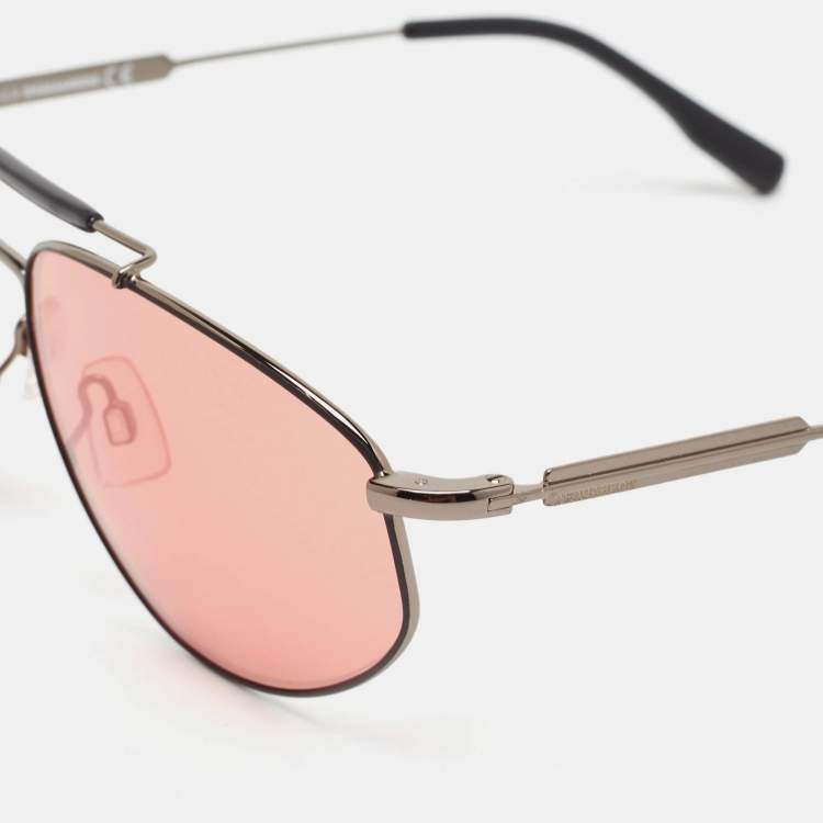 Pre Owned Dsquared2 Bronze/Black DQ0354 Jeff Aviator Sunglasses