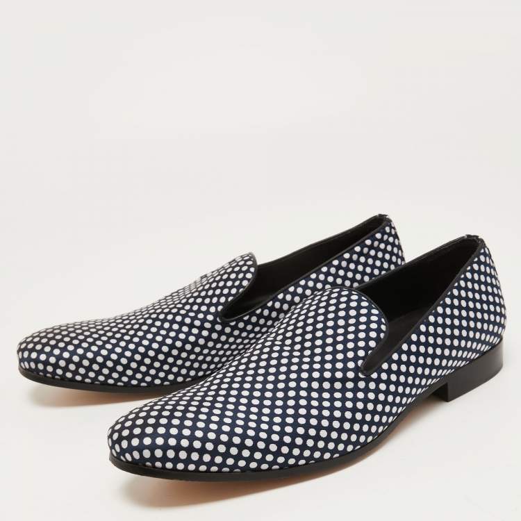 Dsquared2 Black Fabric Polka Dot Loafers Size 42 Dsquared2 | TLC