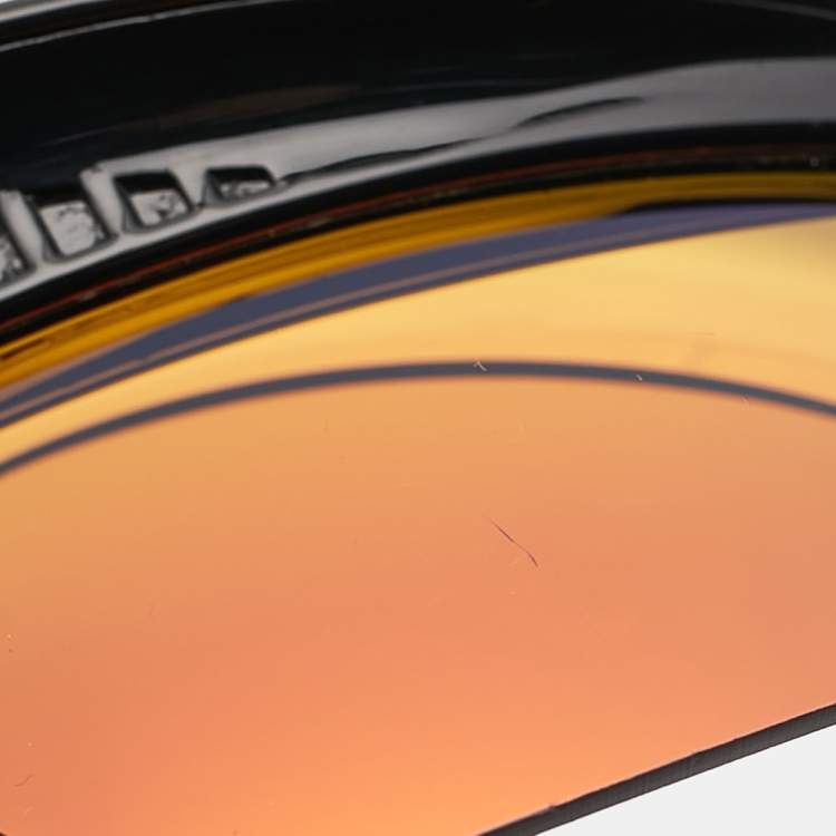 Pre Owned Dsquared2 Black Psychotronic His DQ329 Shield Sunglasses