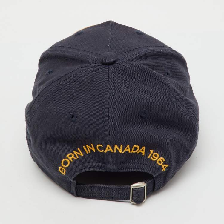 مملوكة مسبقًا قبعة بيسبول من دي سكويرد2 مصنوعة من قماش الكانفاس الأسود الكندي كوربس