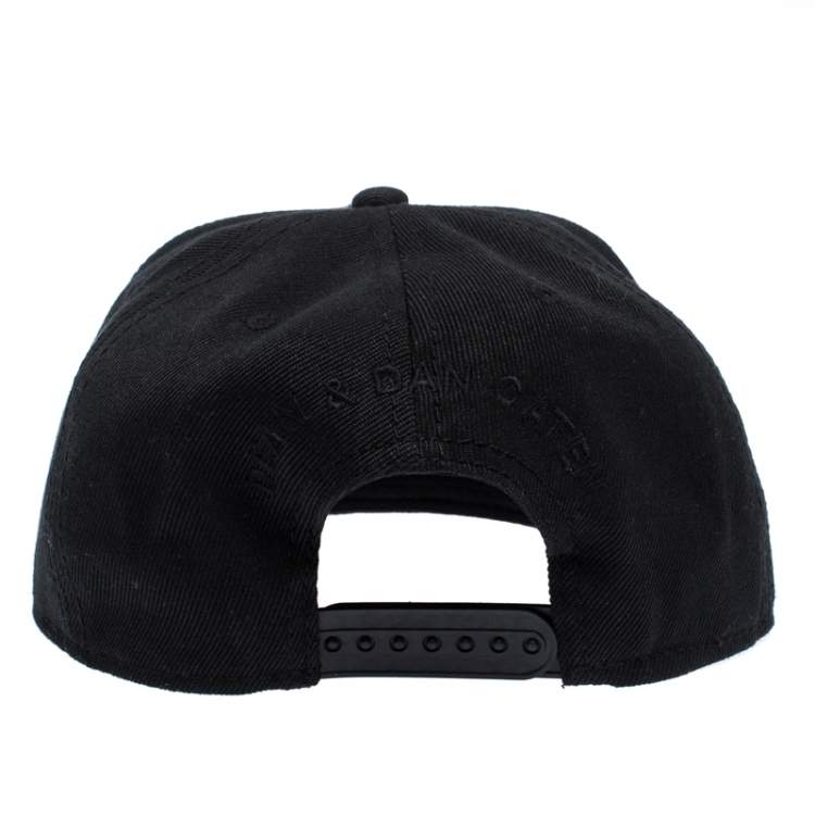 Pre Owned DSquared2 Black Logo Embroidered Baseball Cap ( One Size )