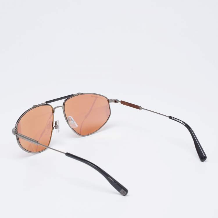 Pre Owned Dsquared2 Black/Brown Jeff Gradient Sunglasses 