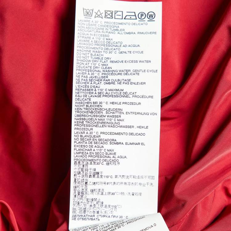 Pre Owned Dsquared2 Red Zip Up Gilet L