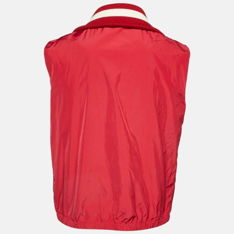 Pre Owned Dsquared2 Red Zip Up Gilet L