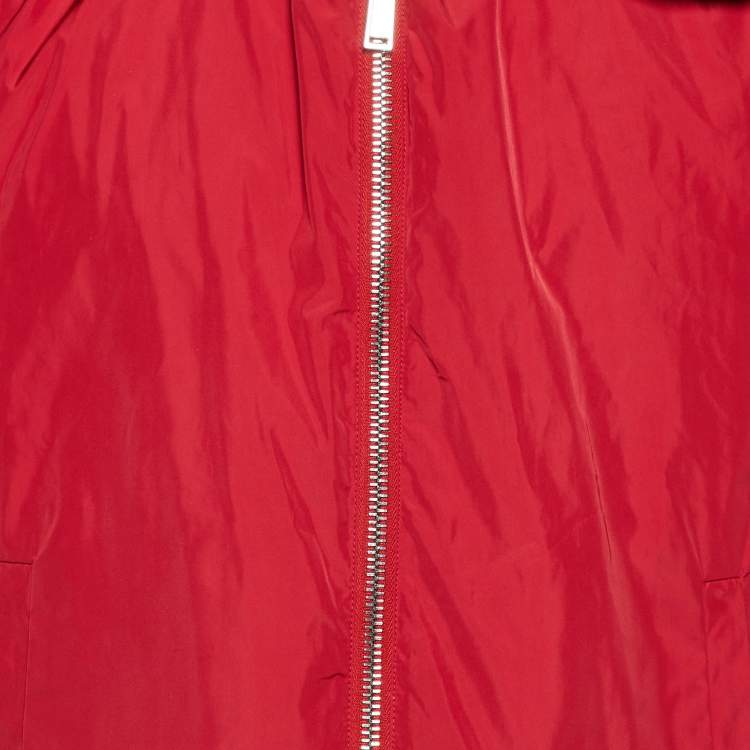 Pre Owned Dsquared2 Red Zip Up Gilet L