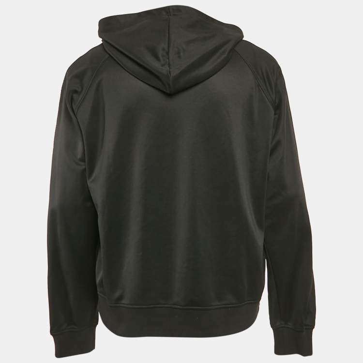Pre Owned Dsquared2 Black Jersey Zip-Up Hooded Jacket XL
