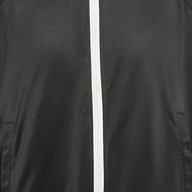 Pre Owned Dsquared2 Black Jersey Zip-Up Hooded Jacket XL