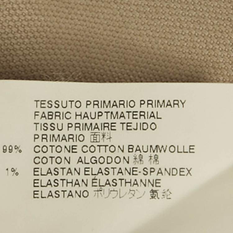 Pre Owned Dsquared2 Beige Cotton Straight Fit Trousers XL 