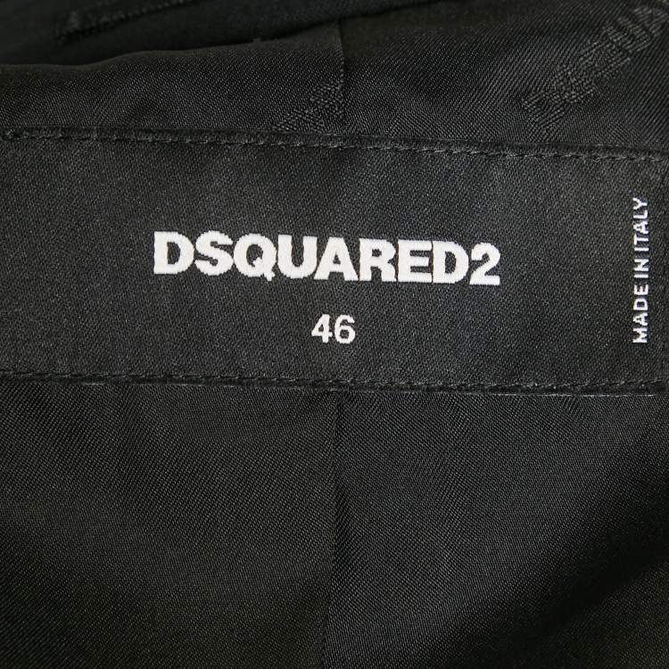 Pre Owned Dsquared2 Black Wool Single Breasted Blazer S